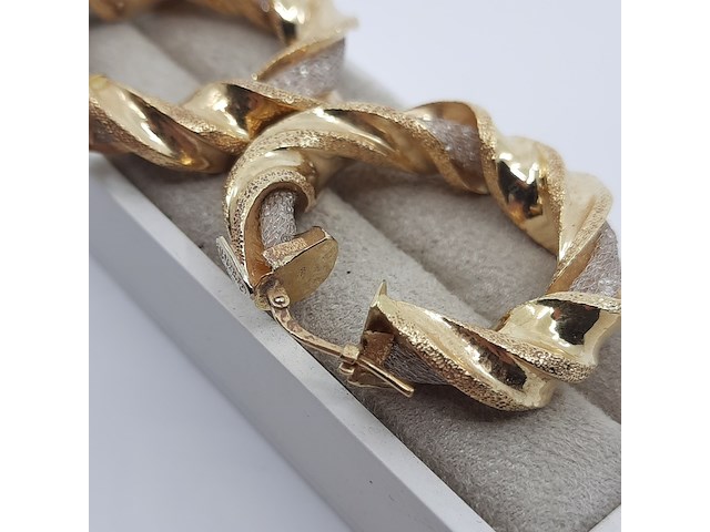 Paar creolen, 18 karaats - afbeelding 11 van  12