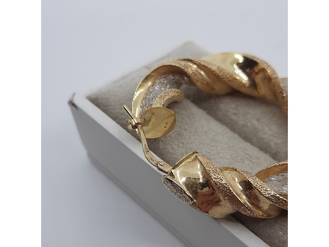 Paar creolen, 18 karaats - afbeelding 12 van  12