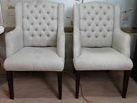 Paar gecapitonneerde fauteuils - afbeelding 2 van  7