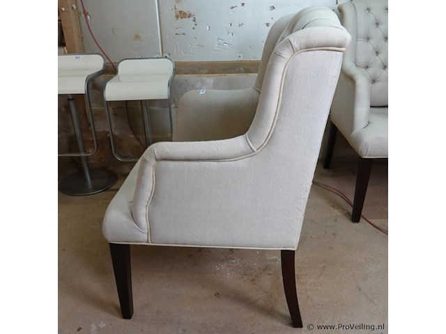 Paar gecapitonneerde fauteuils - afbeelding 4 van  7