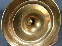 Paar gedraaid koper/messing kandelaren - afbeelding 5 van  5
