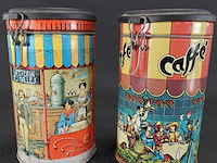 Paar gelithografeerde vintage blikken - afbeelding 2 van  5