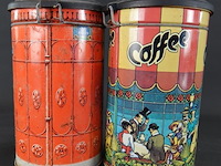 Paar gelithografeerde vintage blikken - afbeelding 4 van  5