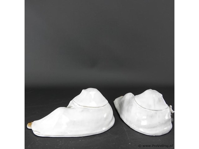 Paar gestileerde aardewerk happy boeddha's - afbeelding 4 van  5