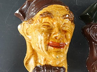 Paar gipsen indische portretten - afbeelding 2 van  5