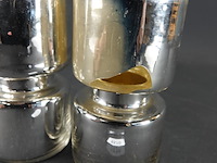 Paar glazen kandelaren - afbeelding 4 van  5