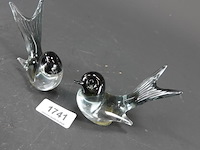 Paar glazen vogels - afbeelding 2 van  5