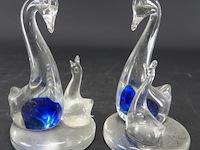 Paar glazen zwanen - afbeelding 1 van  5