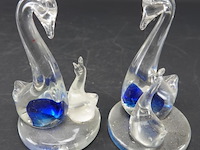 Paar glazen zwanen - afbeelding 2 van  5