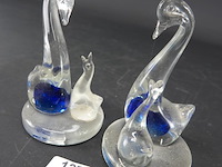 Paar glazen zwanen - afbeelding 3 van  5