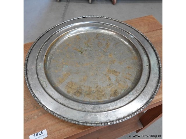 Paar grote verzilverde schalen - afbeelding 3 van  5