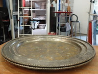 Paar grote verzilverde schalen - afbeelding 5 van  5