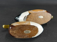 Paar handbeschilderde houten eenden - afbeelding 4 van  5