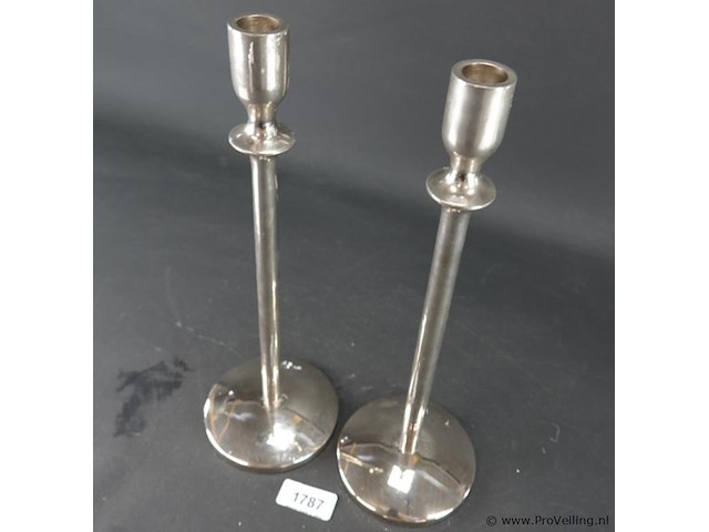 Paar hoge kandelaren - afbeelding 3 van  5