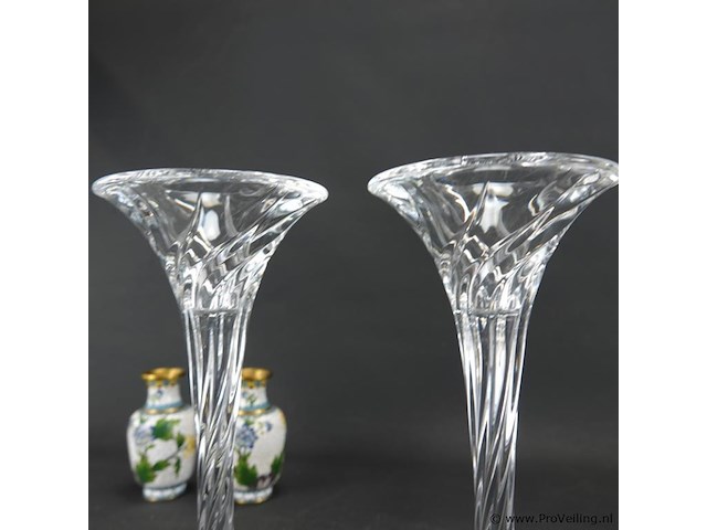 Paar hoge kristallen kandelaren - afbeelding 4 van  5