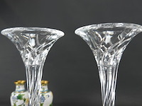 Paar hoge kristallen kandelaren - afbeelding 4 van  5