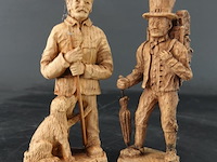 Paar houten beelden - afbeelding 1 van  5