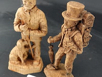 Paar houten beelden - afbeelding 3 van  5