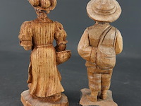 Paar houten beelden - afbeelding 4 van  5