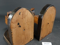 Paar houten boekensteunen met beren - afbeelding 5 van  5