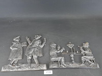 Paar ijzeren plaques - afbeelding 1 van  5