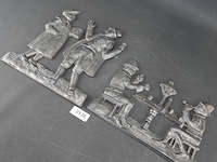 Paar ijzeren plaques - afbeelding 2 van  5