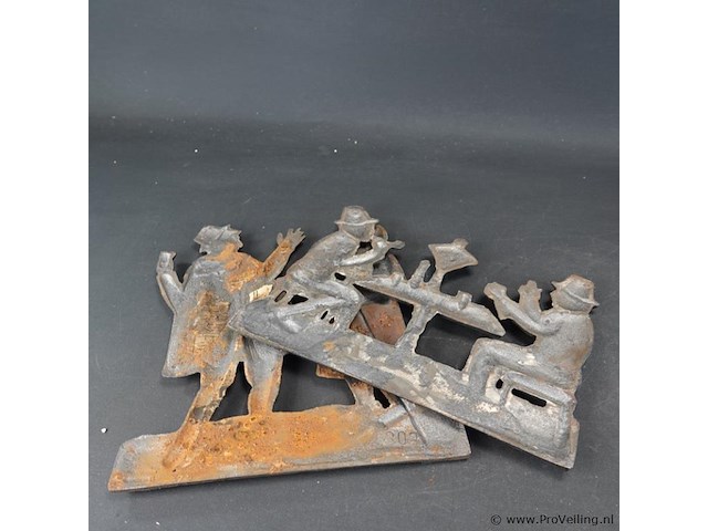 Paar ijzeren plaques - afbeelding 5 van  5