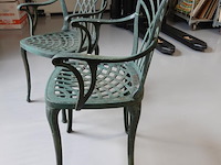 Paar ijzeren tuinstoelen - afbeelding 4 van  5