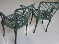 Paar ijzeren tuinstoelen - afbeelding 5 van  5