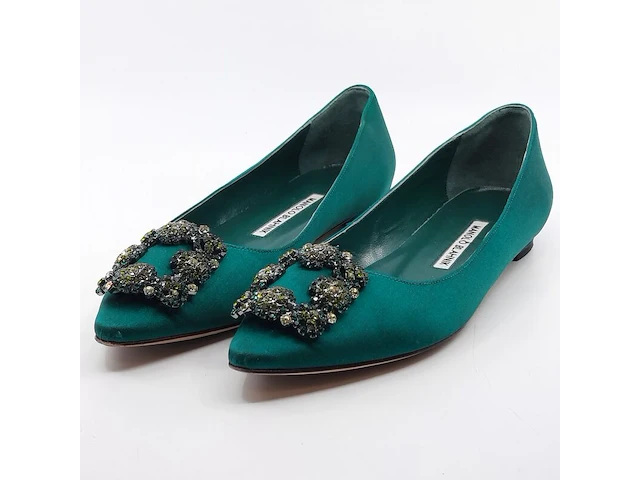 Paar instappers, maat 37, manolo blahnik - afbeelding 1 van  11