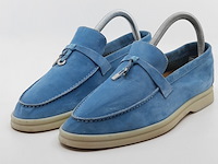 :paar instappers, maat 38,5, loro piana, summer walk l62197