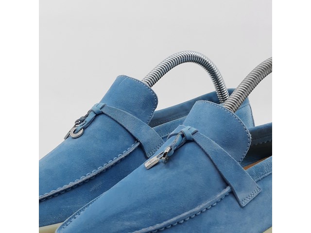 :paar instappers, maat 38,5, loro piana, summer walk l62197 - afbeelding 6 van  11