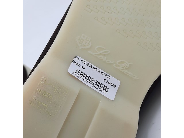 Paar instappers, maat 43, loro piana, summer walk m72776 - afbeelding 4 van  13