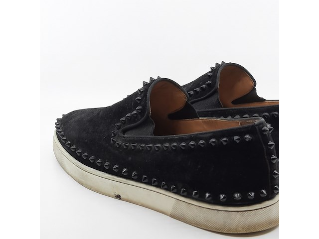 Paar instappers, maat 43,5, loubouti, louis flat calf - afbeelding 11 van  12