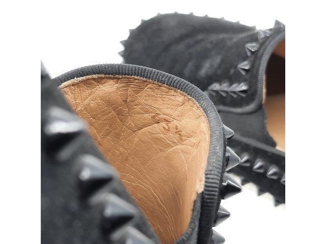 Paar instappers, maat 43,5, loubouti, louis flat calf - afbeelding 12 van  12