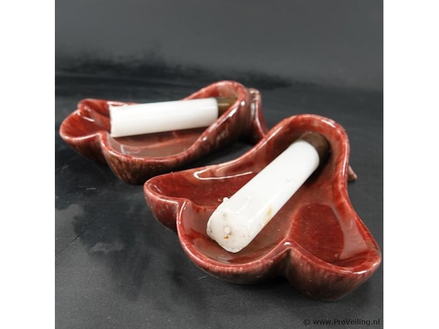 Paar jaren 50/60 franse vallauris-keramiek wandlampen - afbeelding 4 van  5