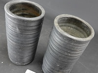 Paar keramieken vazen - afbeelding 2 van  5