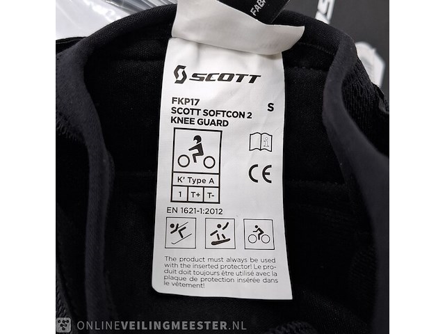 Paar kniebeschermers, maat s, scott, d30 motor/wintersport - afbeelding 9 van  9