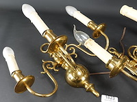 Paar koperen wandkandelaren - afbeelding 3 van  5