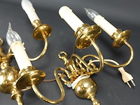 Paar koperen wandkandelaren - afbeelding 4 van  5