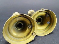 Paar koper/messing kandelaren - afbeelding 5 van  5