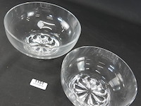 Paar kristallen schalen - afbeelding 3 van  5