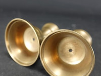 Paar messing/koper kandelaartjes - afbeelding 3 van  3