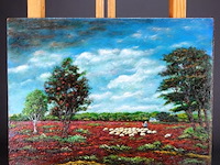 Paar olieverfschilderijen op board - afbeelding 3 van  5