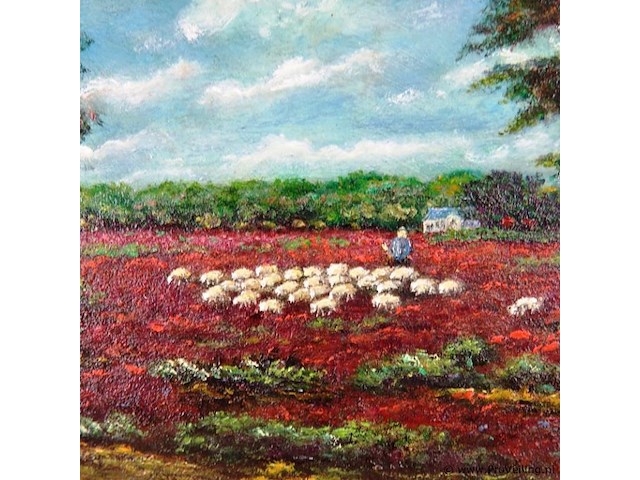 Paar olieverfschilderijen op board - afbeelding 4 van  5