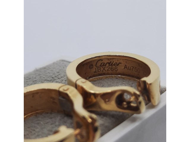 Paar oorclips, 18 karaats, cartier, love - afbeelding 2 van  12