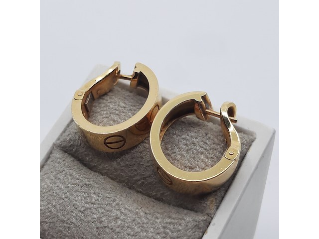 Paar oorclips, 18 karaats, cartier, love - afbeelding 4 van  12