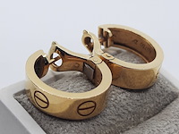 Paar oorclips, 18 karaats, cartier, love - afbeelding 5 van  12