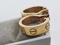 Paar oorclips, 18 karaats, cartier, love - afbeelding 9 van  12