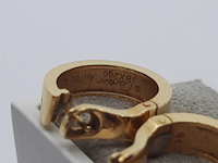 Paar oorclips, 18 karaats, cartier, love - afbeelding 12 van  12